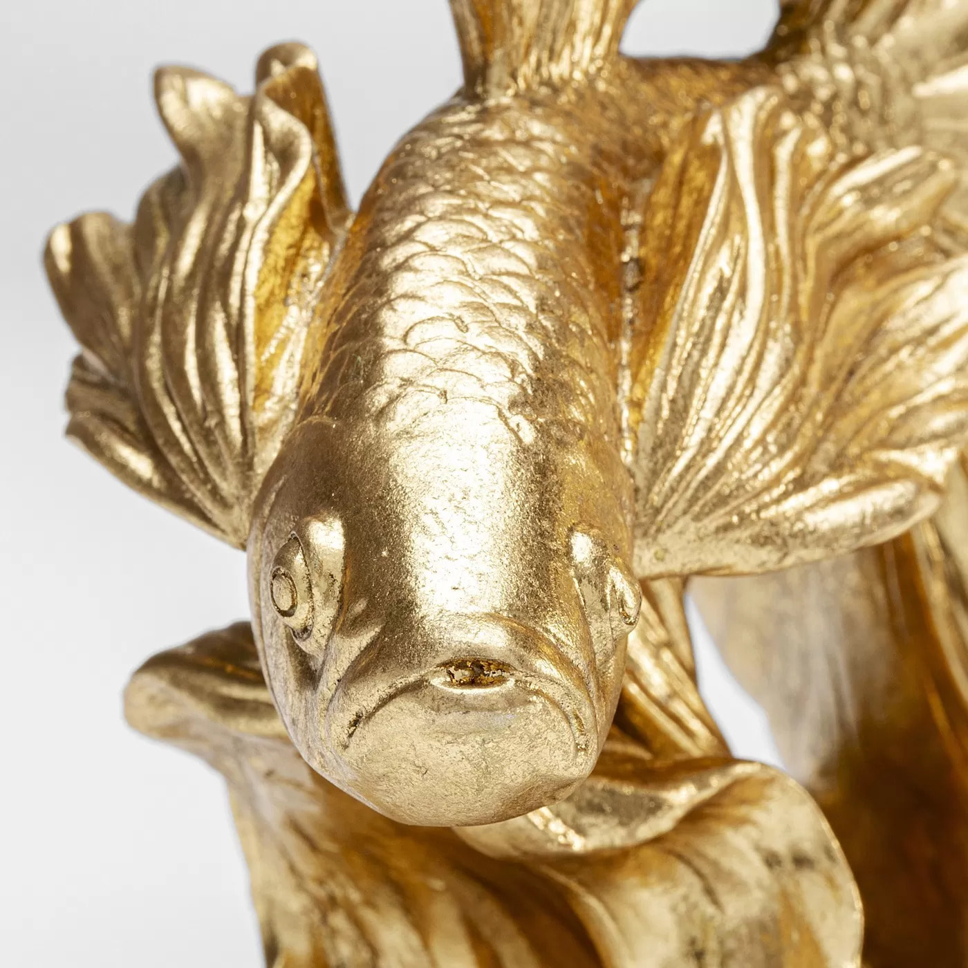 Déco poisson combattant 25cm doré Kare Design