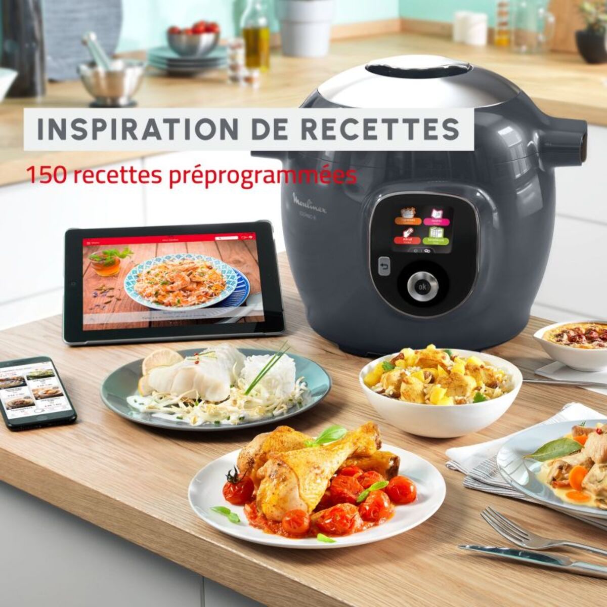 Cookeo MOULINEX Cookeo+ Multicuiseur intelligent CE851HF