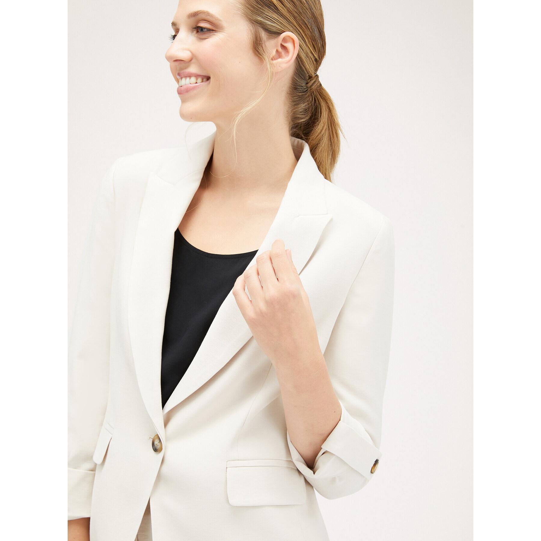 Motivi - Blazer fluida monopetto - Bianco