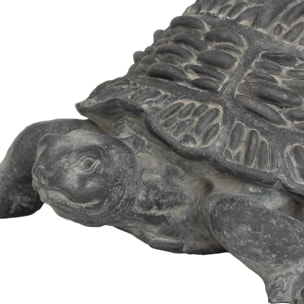 Tortue déco extérieur Francky H.21,5cm résine gris