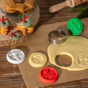 Tampon biscuits Noël 3 pièces