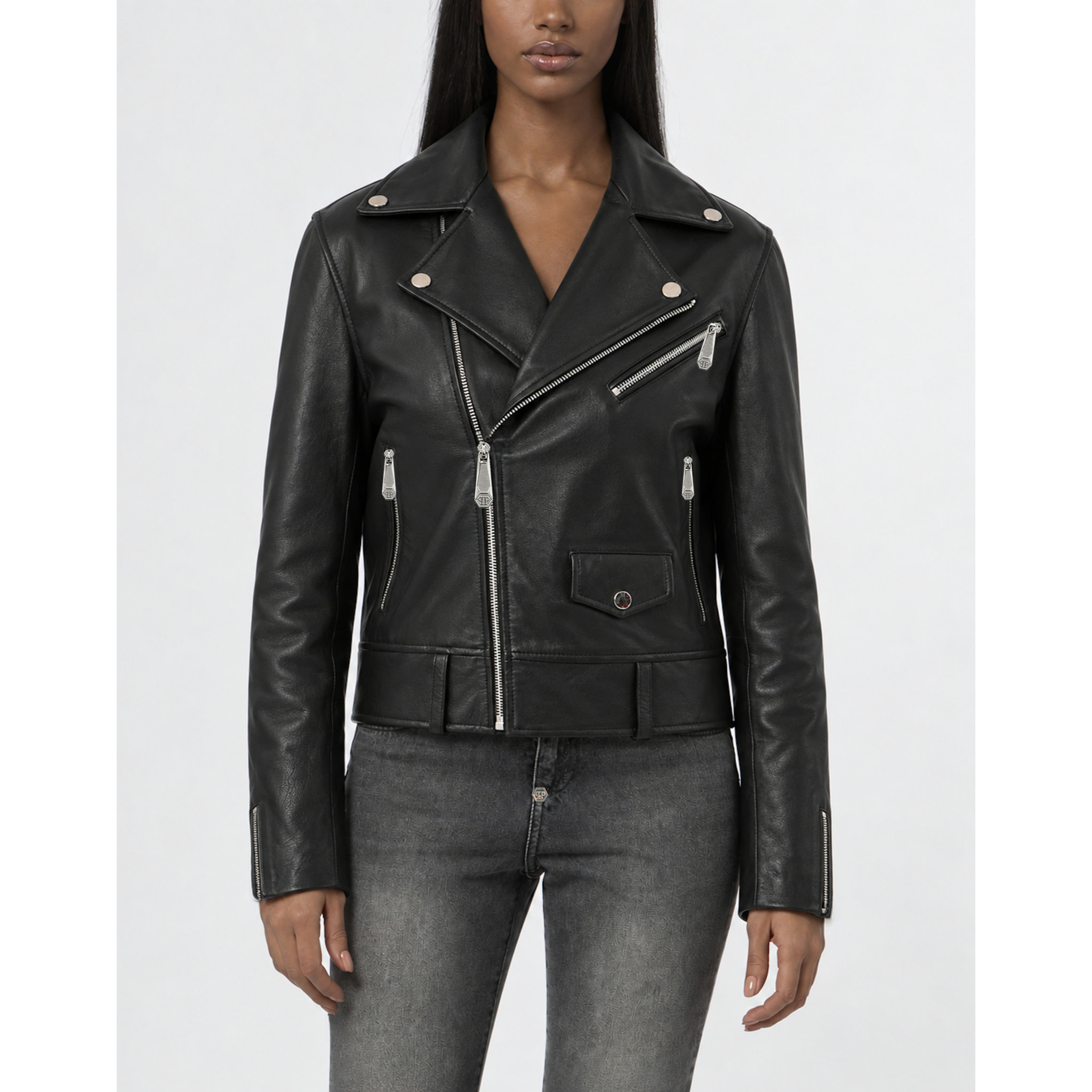 PHILIPP PLEIN Chaqueta biker oversize