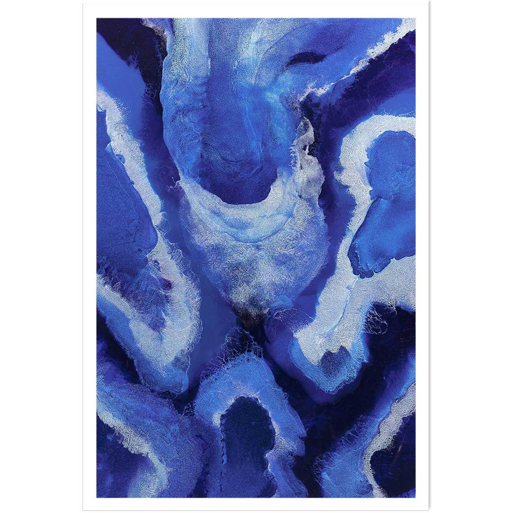 Poster bleu malte Affiche seule