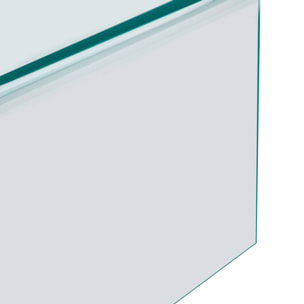 Table basse rectangulaire verre trempé GLINTZ