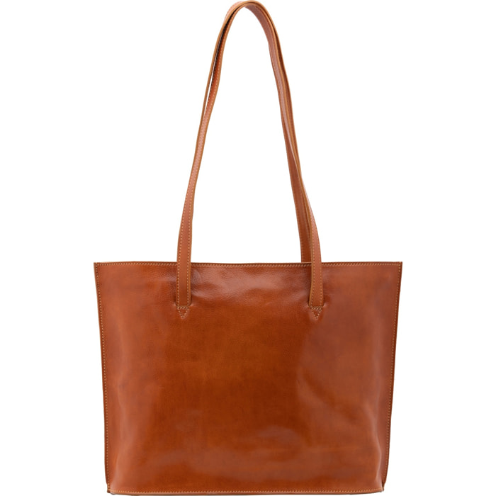 Borsa a spalla da donna - Modello False - 100% pelle - 31.0 x 43.0 x 10.0 cm