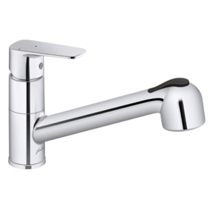 Robinet cuisine avec douchette extractible July+ chromé