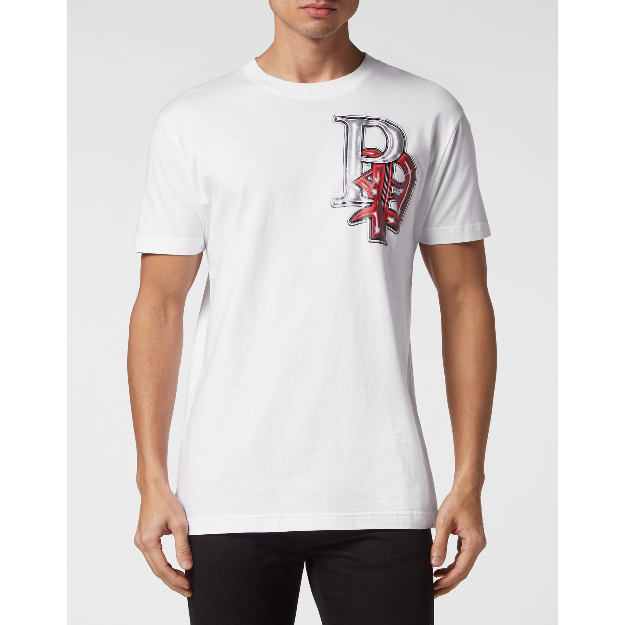 PHILIPP PLEIN T-Shirt Round Neck SKULL