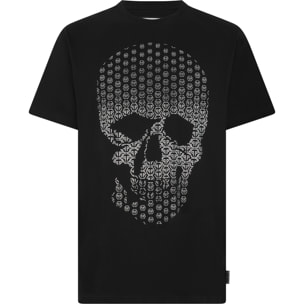 PHILIPP PLEIN Round Neck T-Shirt Skull Strass Skull Strass