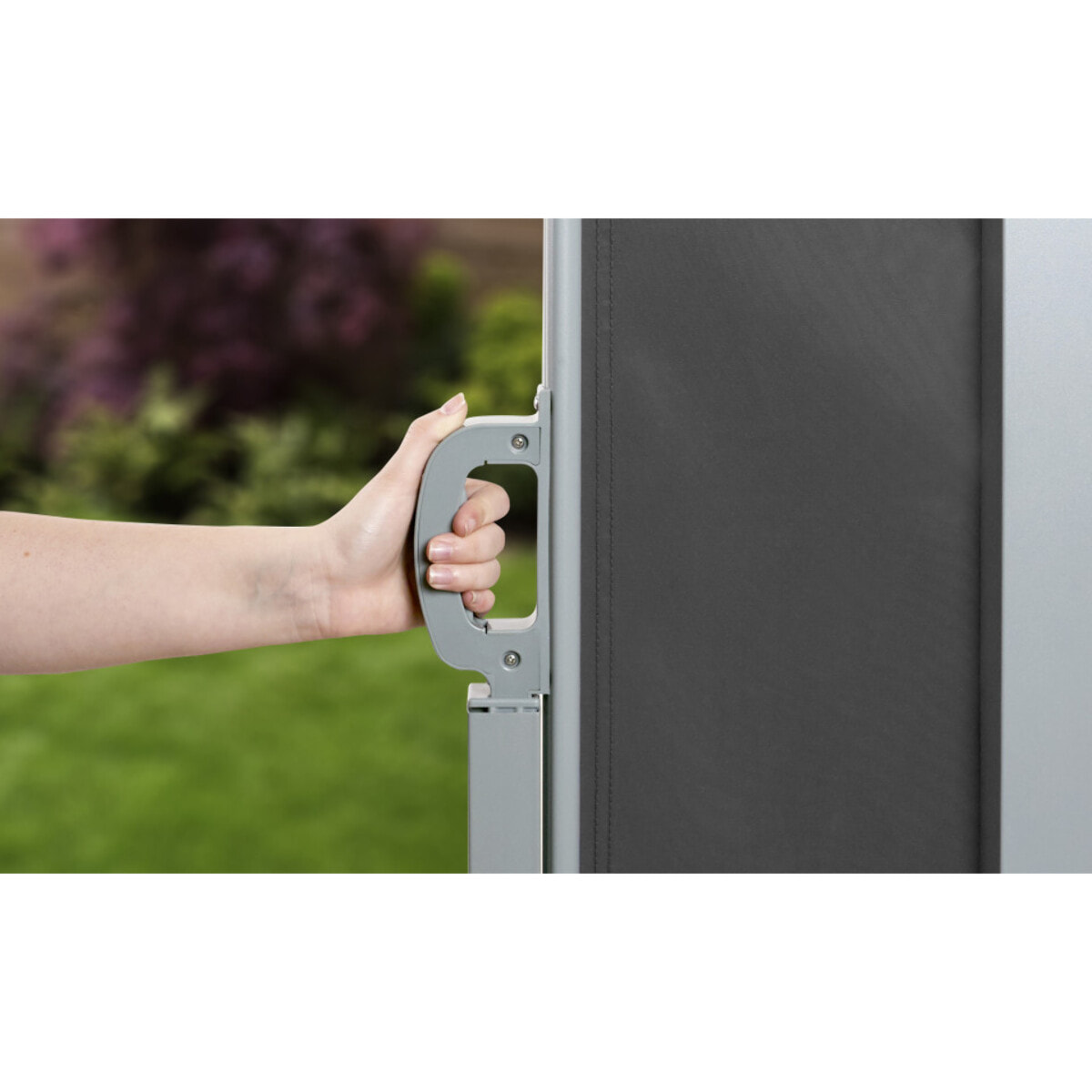 Paravent rétractable premium gris anthracite