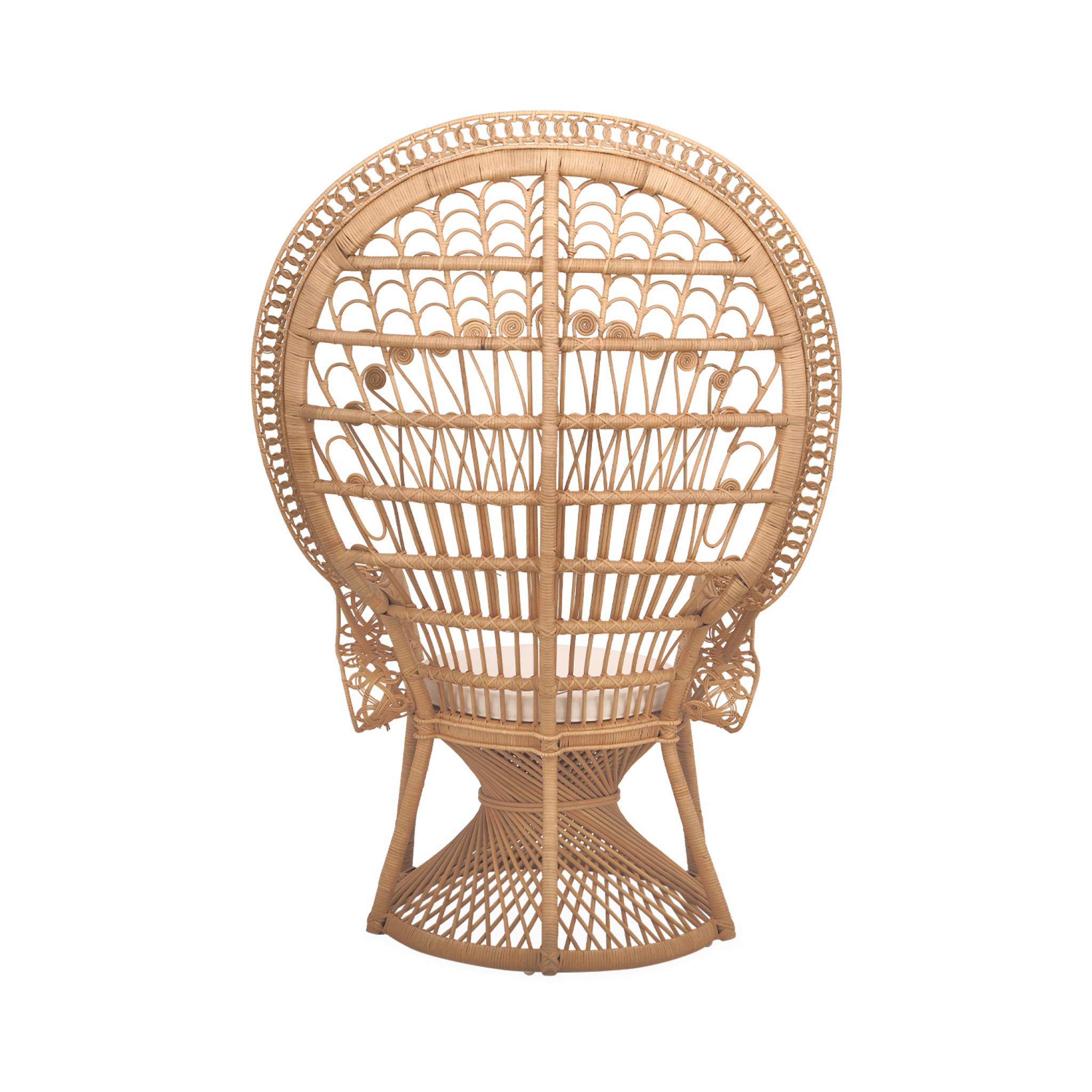 Fauteuil vintage rotin MAHE