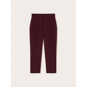 Motivi - Pantalones carrot de talle alto - Burgundy