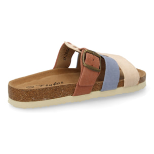 Sandalia Mujer cómoda con tiras y hebilla