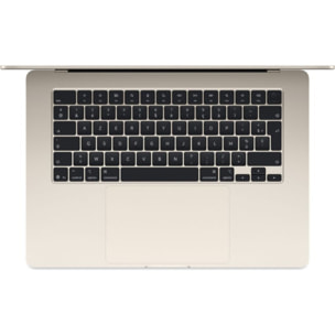 Ordinateur Apple MACBOOK Air 15" Puce M5 CPU 10 / GPU 10 coeurs Mémoire RAM 16Go Stockage 1To SSD Lumière stellaire