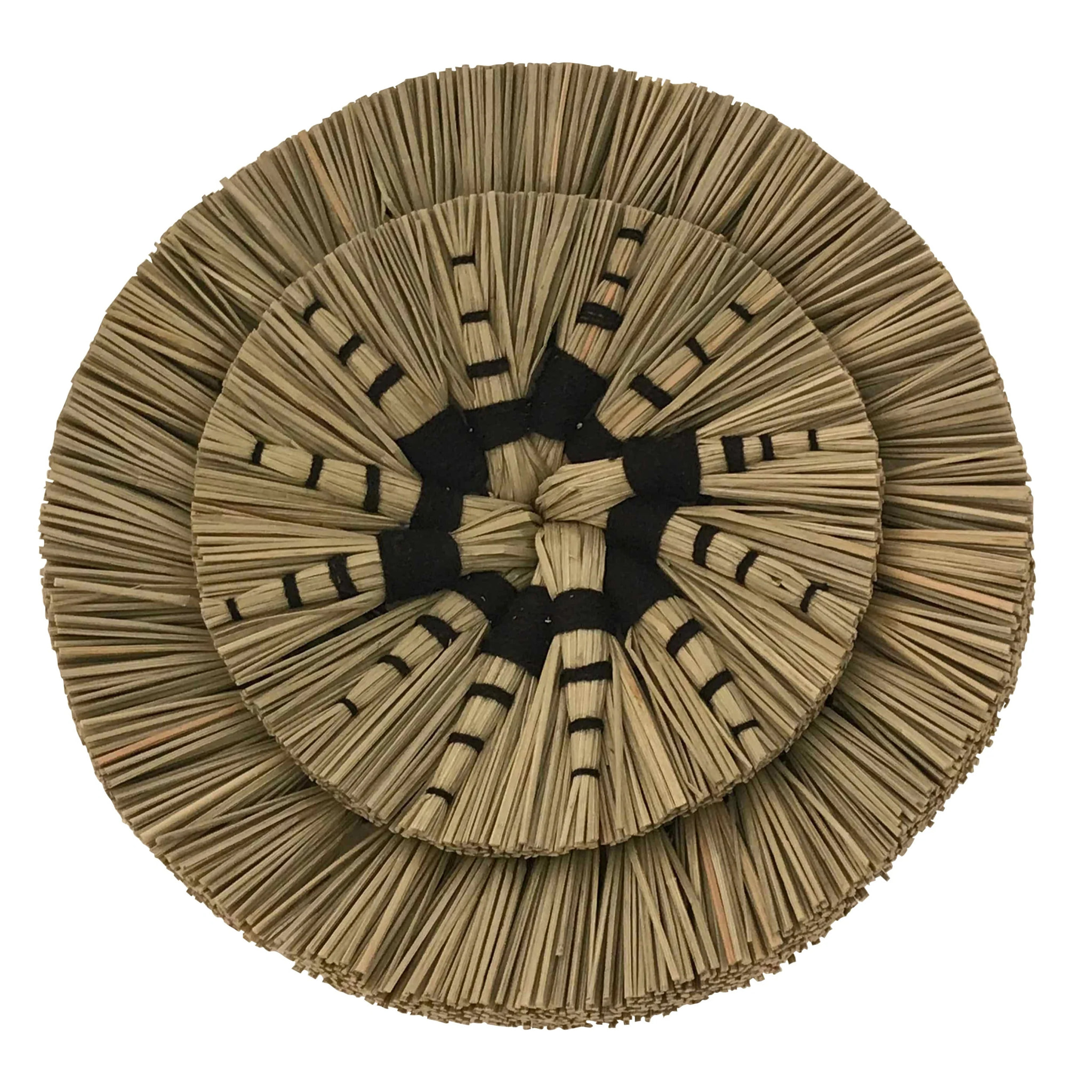 Décoration murale en matière naturelle (lot de 3) - Shama