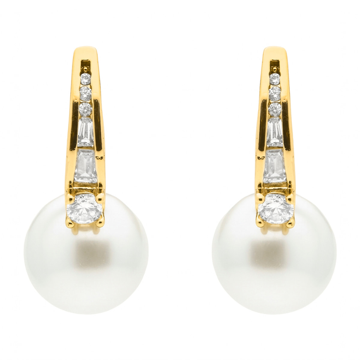 Pendientes Esha acabado oro amarillo 18k