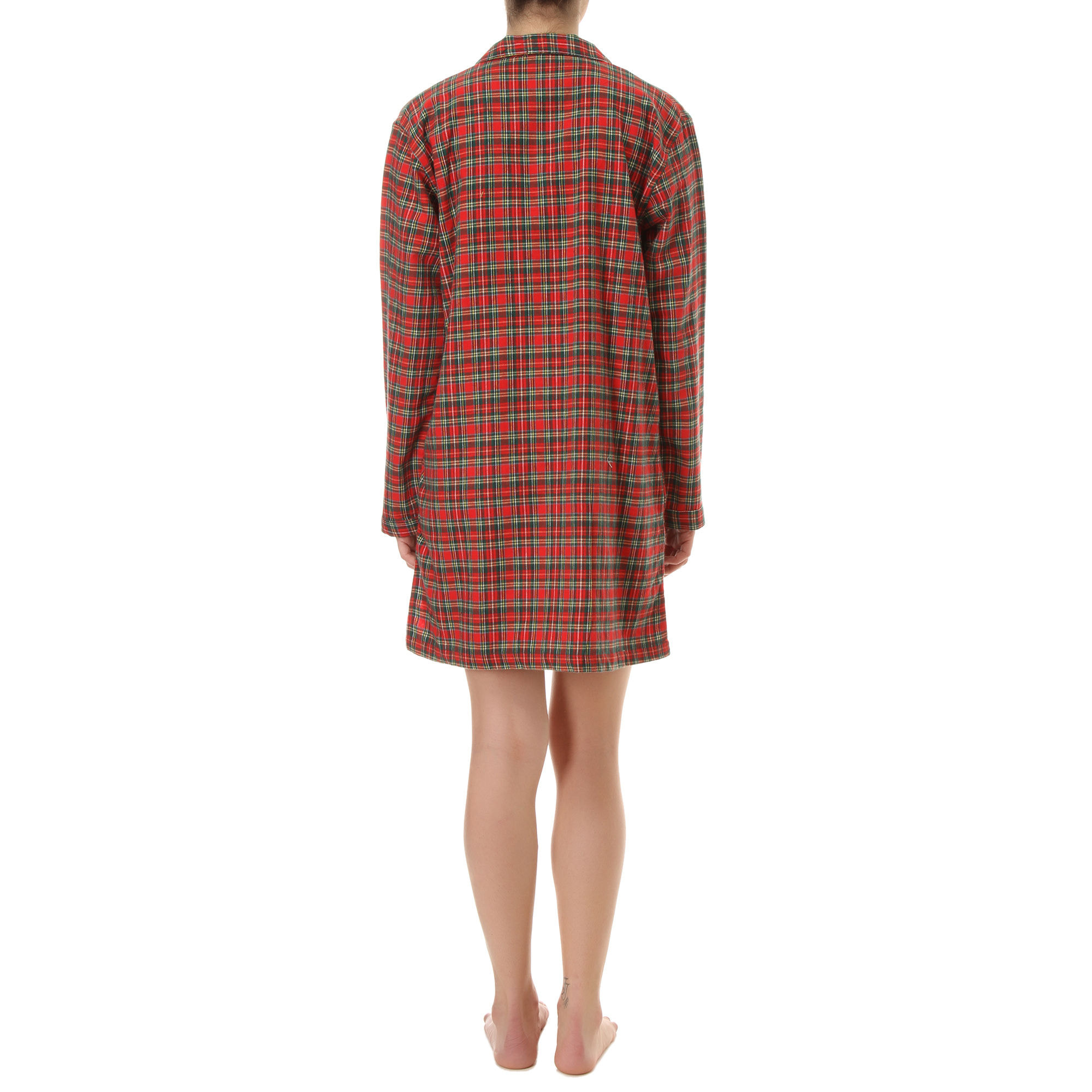 PACK Camicia da notte mamma e bimba DONNA BAMBINA scozzese rosso