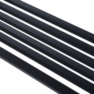 Banc de jardin 3 places dim. 127 x 60 x 85 cm max 250 Kg acier fonte noir
