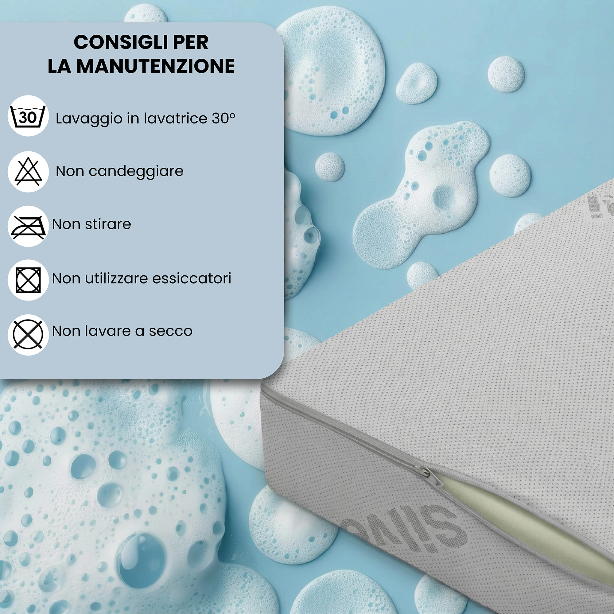 TOPPER VAULT, Microfibra con Fodera SILVER