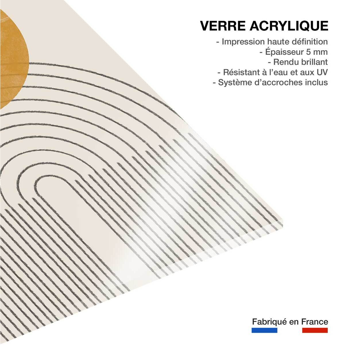 Tableau geometrique composition no 4  Tableau plexiglas