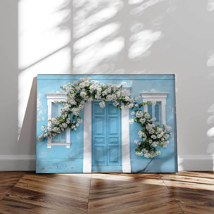 Tableau architecture Façade bleue Olinda Tableau alu Dibond