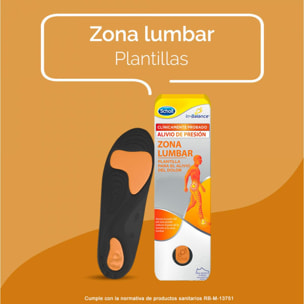 PACK SCHOLL PLANTILLA IN-BALANCE ALIVIO DOLOR LUMBAR TALLA S 2 PARES