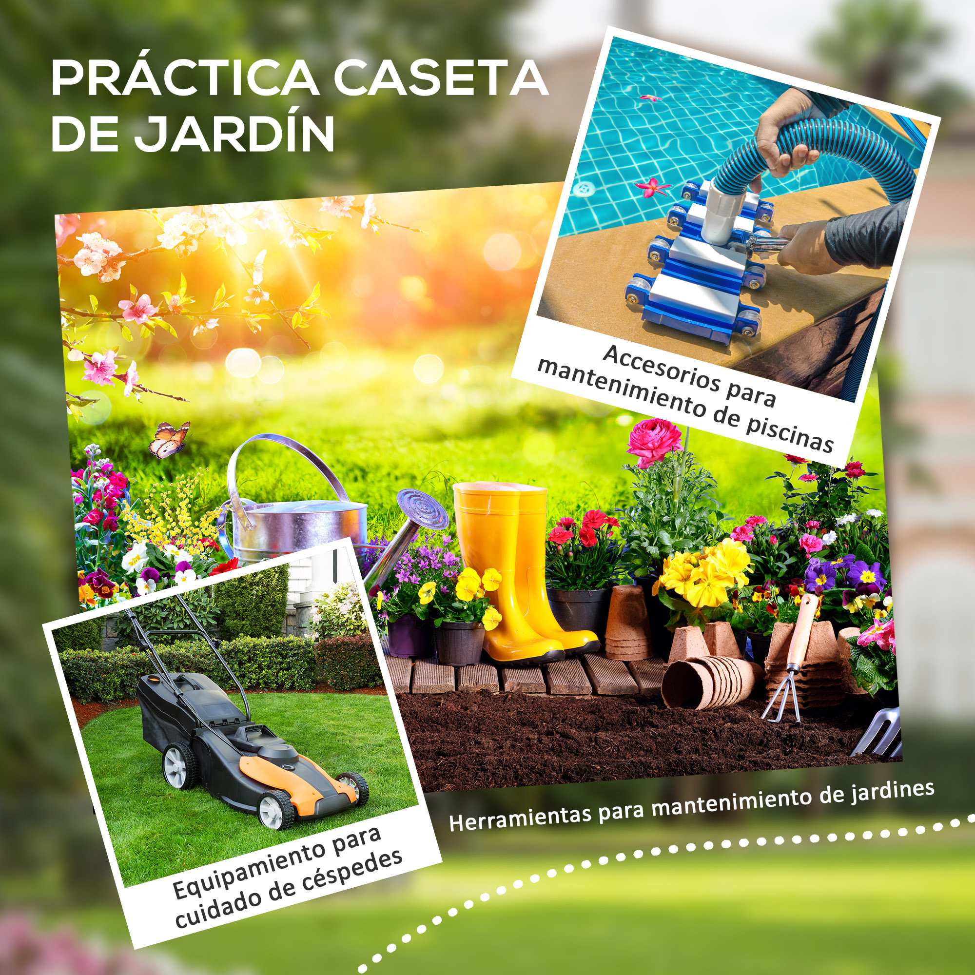 Caseta de Jardín Exterior, 1,14 m², 151x92x193 cm, Cobertizo de Jardín Exterior Metálico con Suelo, Puerta Corredera, Ventana y Techo Inclinado, para Almacenamiento de Herramientas, Gris