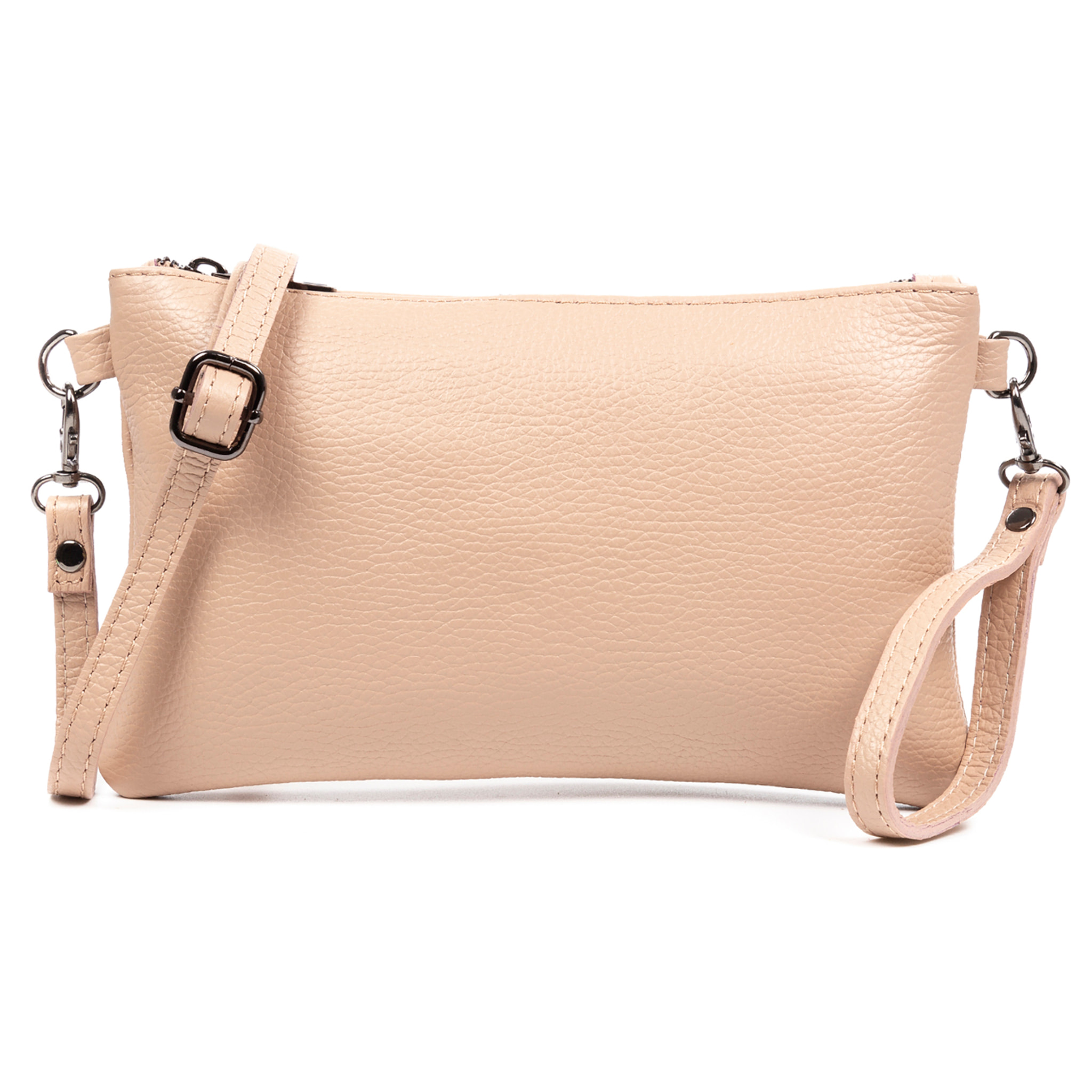 Albenga Borsa a tracolla da donna in vera pelle finitura dollaro