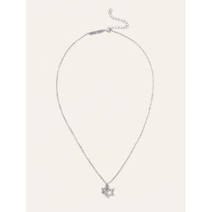 Collar Duo Stars Spark Plata