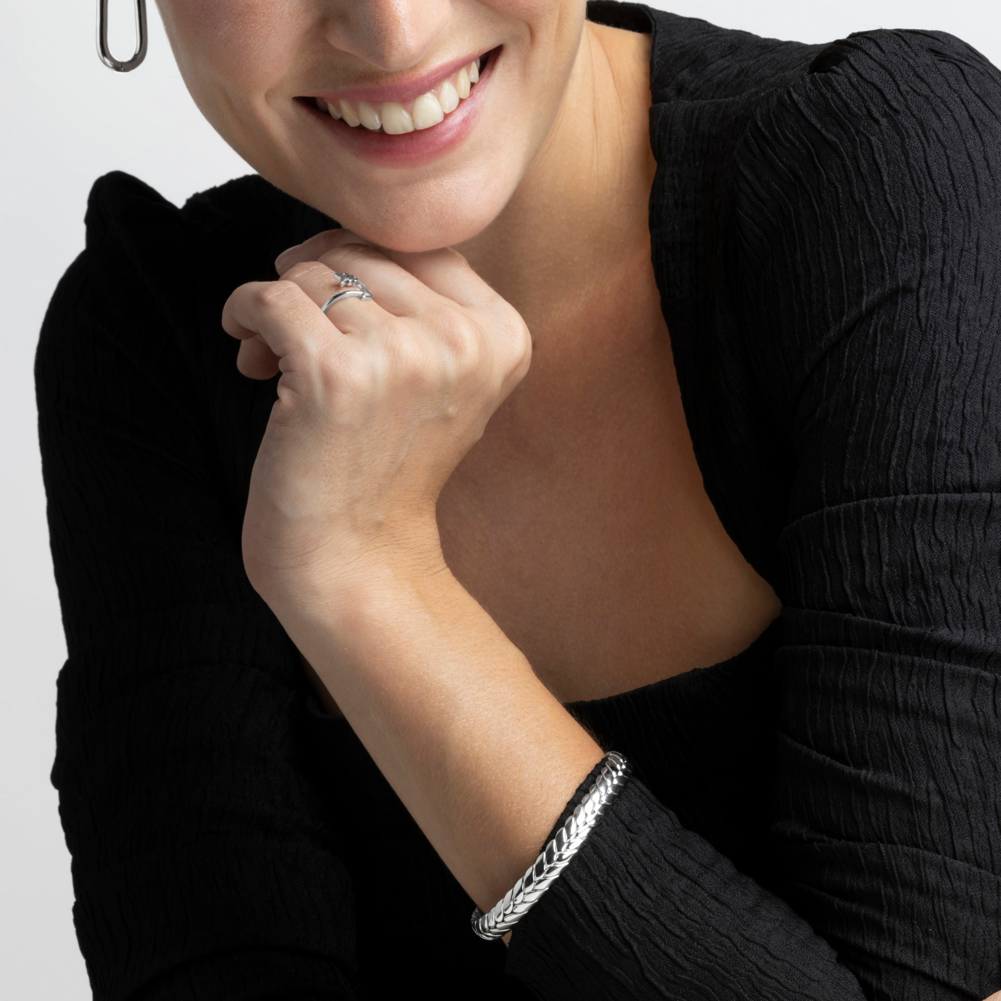 Pulsera Lux by Lux acabado plata