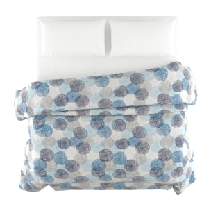 TRAPUNTA BASIC INVERNALE STAMPATA MATRIMONIALE, SOFFIONI BLU