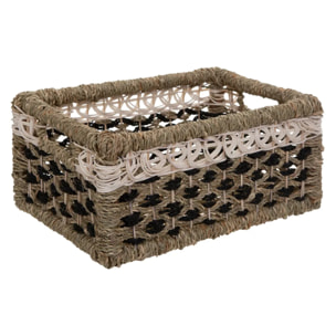 Set de 8 paniers rectangulaires roseau