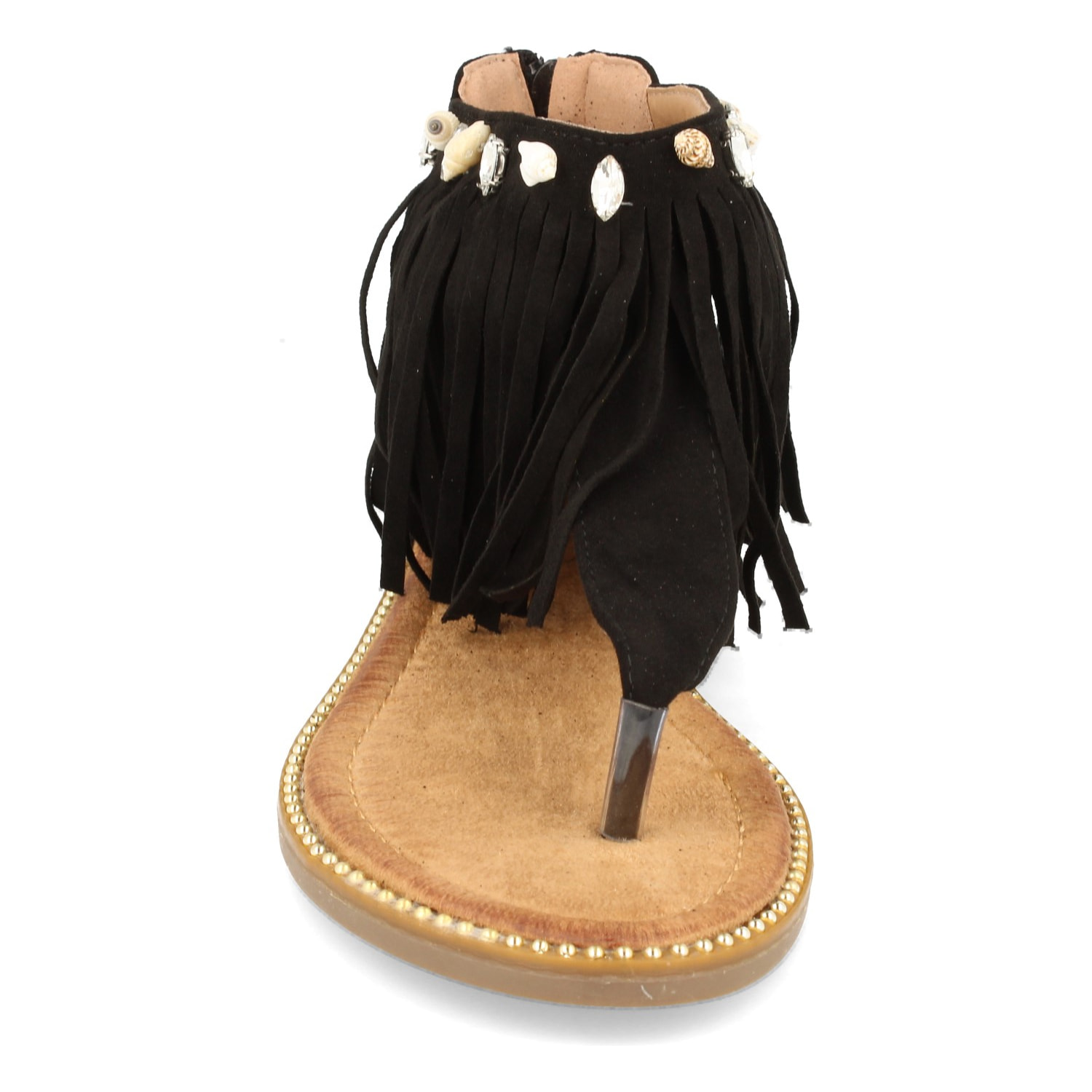 Sandalia de Esclava con Flecos para Mujer