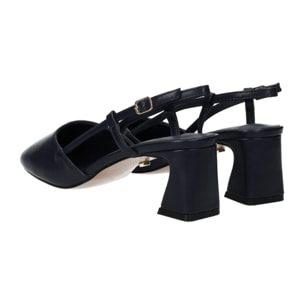 Décolleté sling back Donna Tata Italia Blu