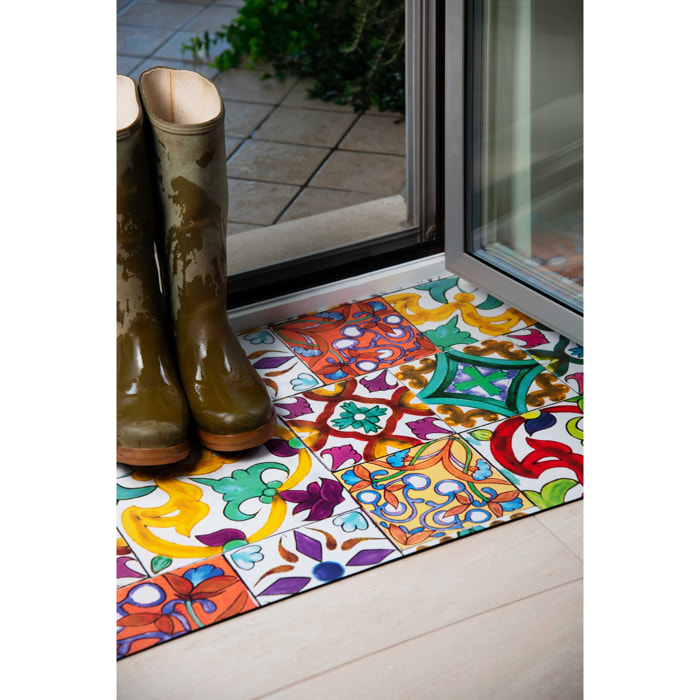 Tappeto da Bagno Soft Excelsa- Lisbona, Gomma Multicolore