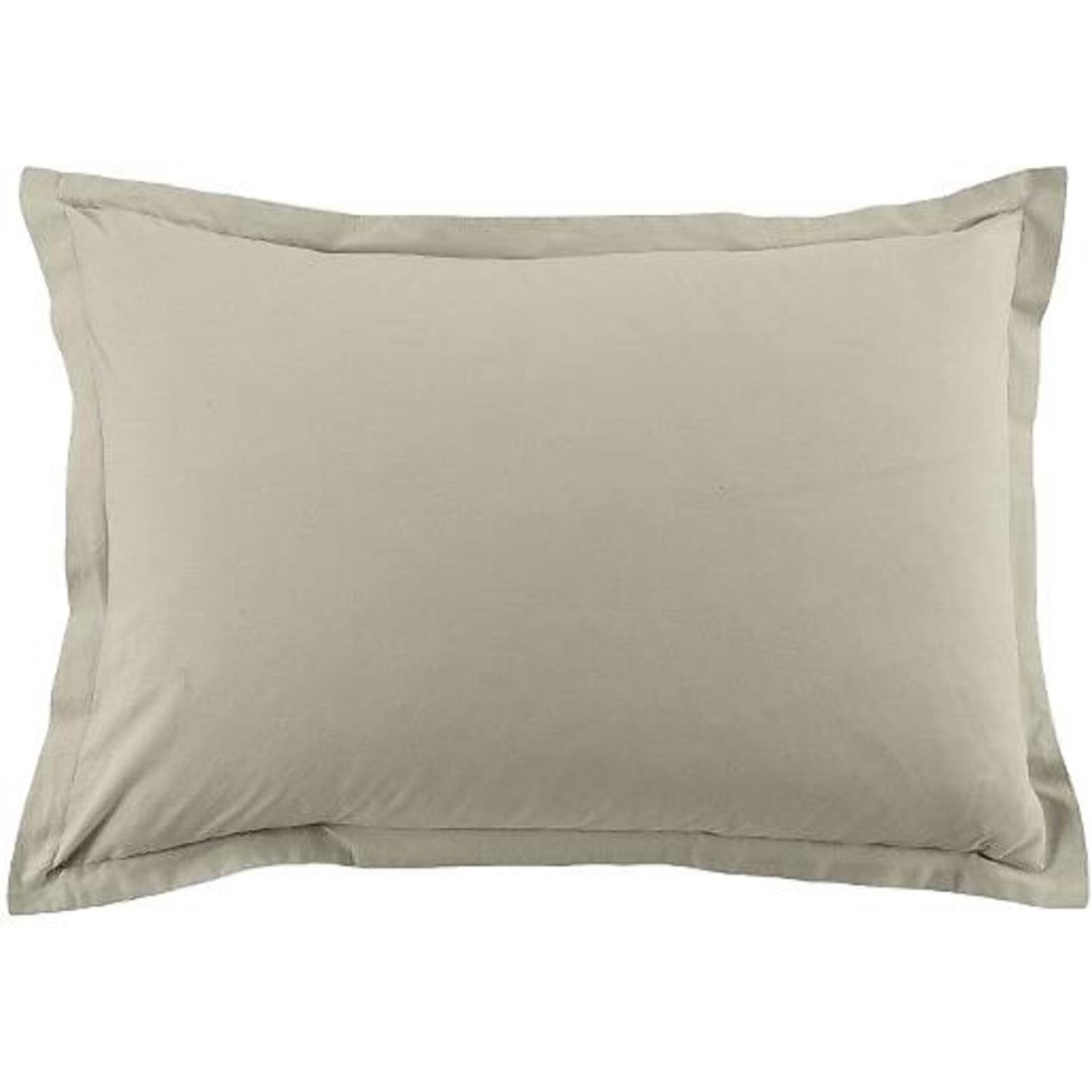 Lot De 2 Taies D'oreiller 100% Coton 57fils Latte
