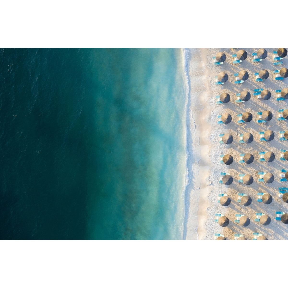 Tableau bleu pacifique Tableau alu Dibond