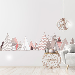 Stickers muraux - Décoration chambre salon - Autocollant Sticker mural géant montagnes scandinaves DIAMANTINA