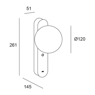 Ledsc4 LedsC4 - Aplique de Pared con USB, Iluminación LED Interior, Oro Mate, Eficiencia Energética, Diseño Moderno, Versátil para Proyectos Residenciales y Comerciales
