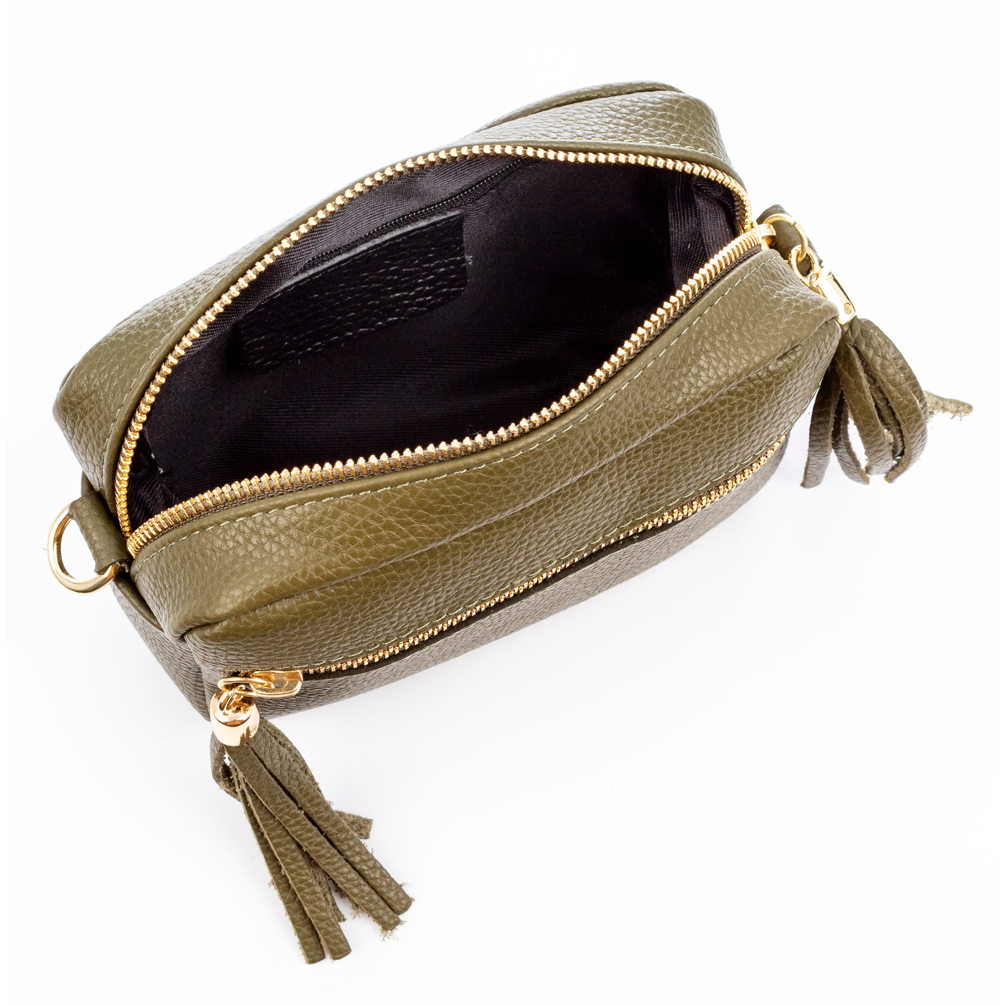 Delfina Bolso bandolera Mujer.Piel auténtica Dollaro