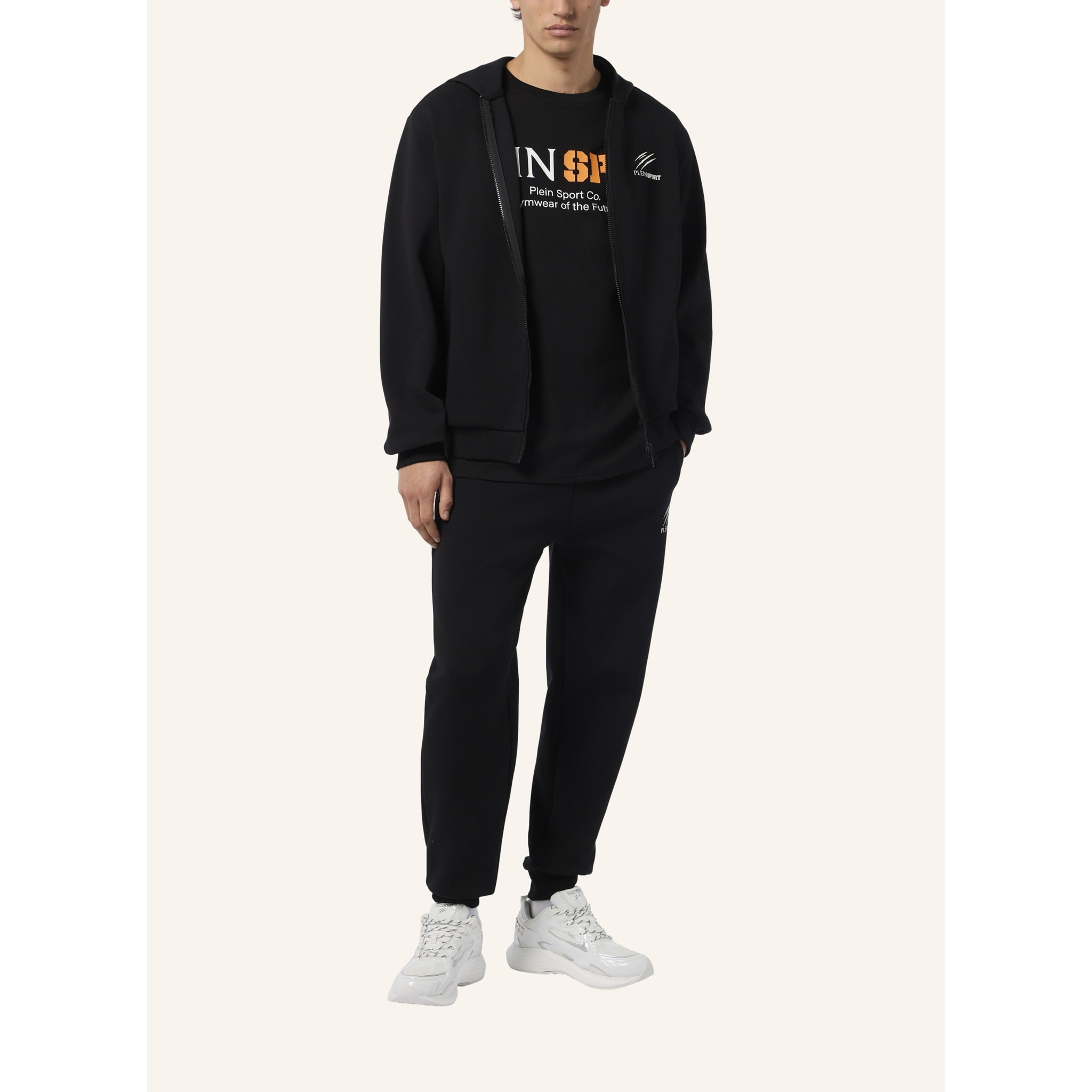 PLEIN SPORT Pique Zip Hoodie Icon
