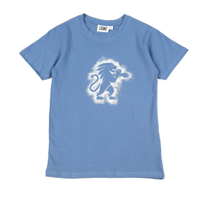 T-shirt maniche corte da bambino in cotone Leone Tie Dye