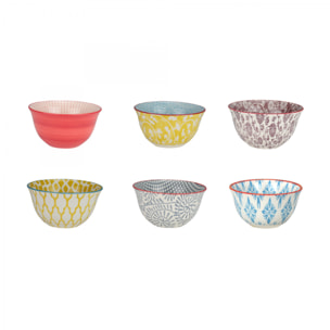 Lot de 6 petits bols design 1, SABAE
