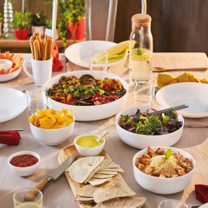 Lot de 4 plats de cuisson ronds en Opale culinaire (2x18cm et 2x22cm) Smart Cuisine Diwali - Luminarc