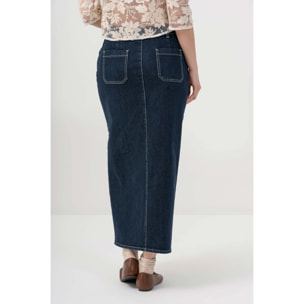 Kocca - Gonna in denim con spacco Donna