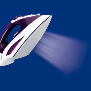 Plancha de vapor JATA PL225 con suela de acero inoxidable. Vapor vertical. 2200 W