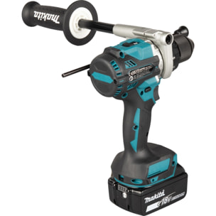 Perceuse visseuse à percussion LXT - Ø 13 mm - MAKITA - Avec 2 batteries 5 Ah + chargeur rapide + coffret Makpac - DHP492RTJ