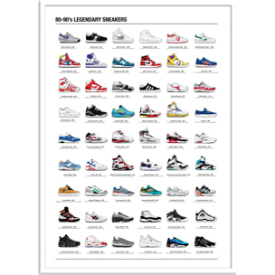 Affiche - 80-90's Legendary Sneakers - Olivier Bourdereau