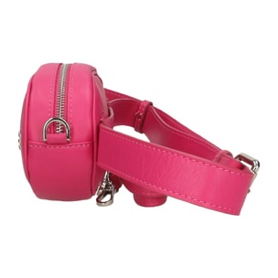 Borsa marsupio da donna in vera pelle sauvage con borchie. Prodotto artigianale italiano. Made in Italy - 12.0 x 19.0 x 7.0 cm