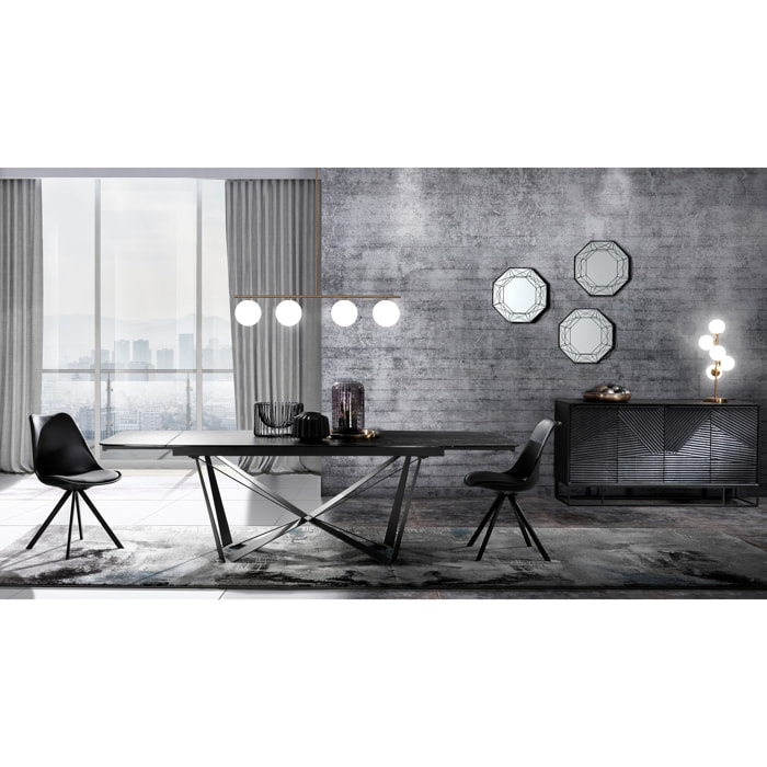 Suspension Tomasucci PARTY EVO, en acier et verre, blanc