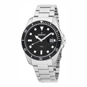 Reloj Kronos K015.8.55.19 Hombre Analogico Cuarzo con Correa de Acero inoxidable